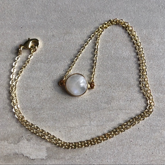 Jewelry - FINAL MARKDOWN 🌟 Moonstone 14k gold Necklace. Last one!